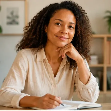 Une femme en réflexion sur son parcours professionnel